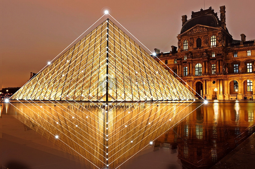 科技城市菱形建筑 現代都市的天際線藝術